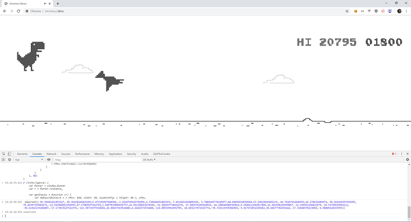 This AI learned to play Chrome Dino Game